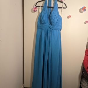 Aqua formal dress